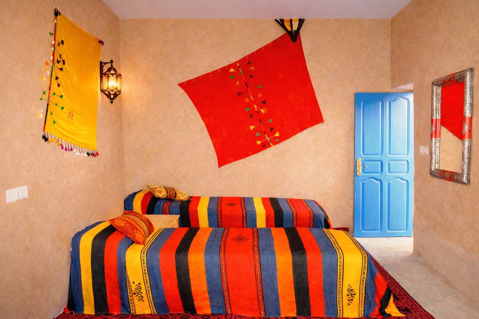 Chambre familiale de l'auberge La Vallée des Dunes