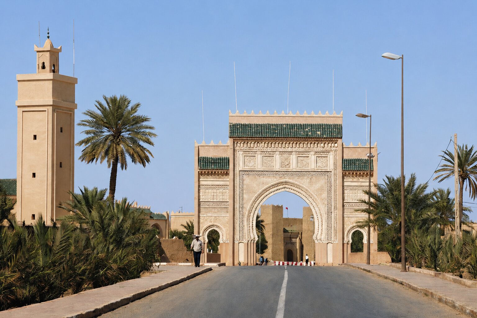 Porte d'entrée de la ville de Rissani, près de Merzouga