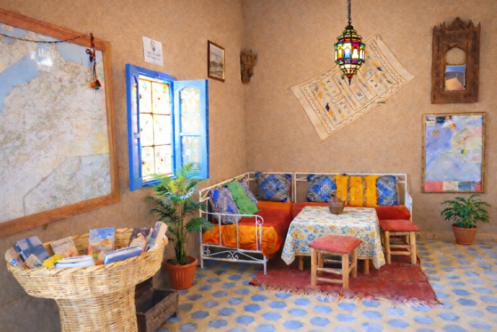 Accueil de La Vallée des Dunes à Hassilabied, près de Merzouga