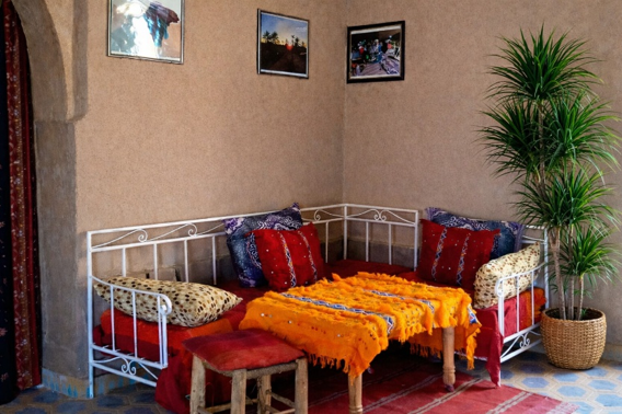 Salon de l'auberge La Vallée des Dunes